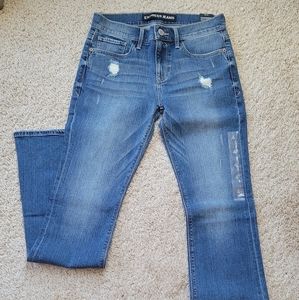 Express Slim Flare Mid Rise Jeans